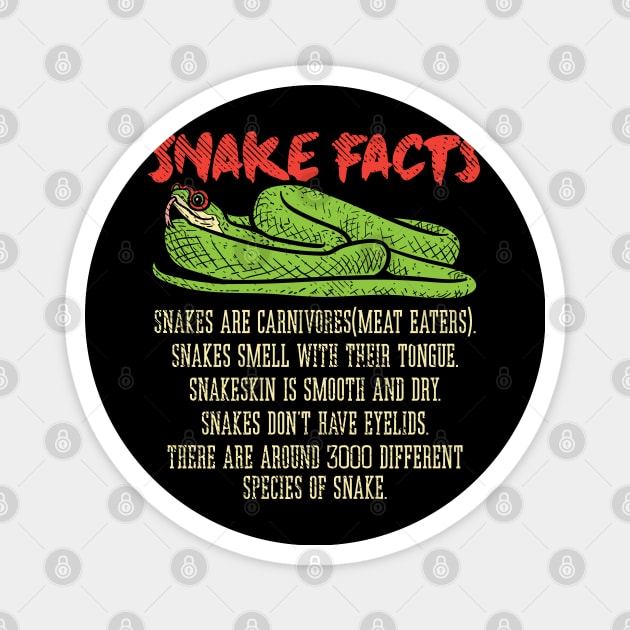 Snake Facts Magnet by maxdax